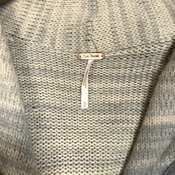 FP free people gray ombre oversize cardi sweater - Picture 4 of 4